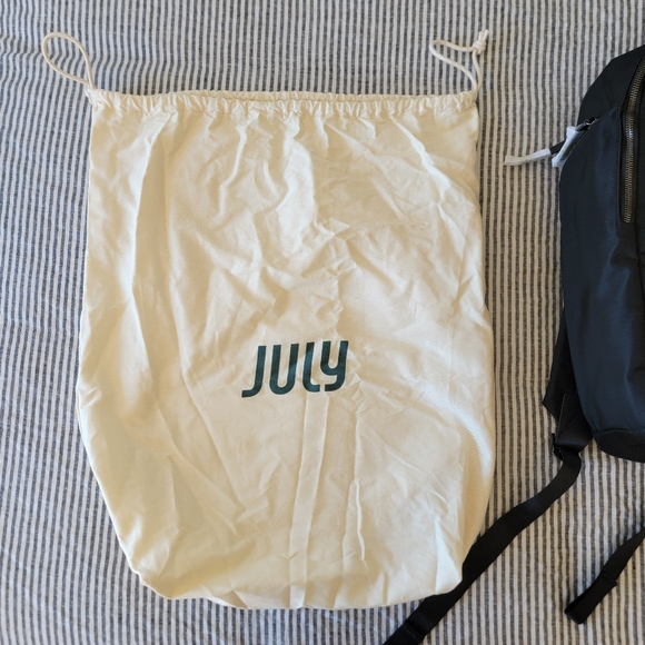 Sleek Black Men's Backpack by July - Picture 8 of 8